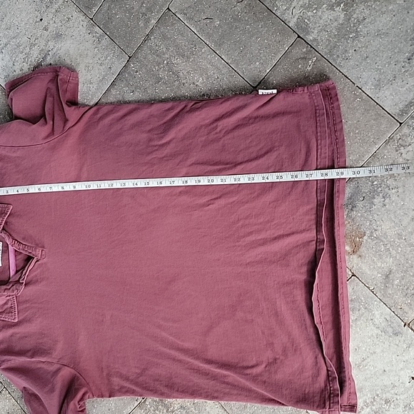 Pact Organic Cotton Vintage Jersey Notch Neck Short Sleeve Polo Men's Sz L - Picture 7 of 7